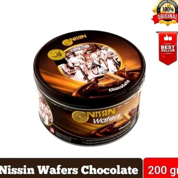 Nissin Wafer Kaleng Coklat 200 Gramnisiin Wafer Coklat Kaleng 200 Gramwafer Kaleng Nissin Rasa Cokla
