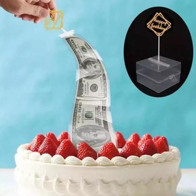 Ready...Ready...Ready...] Cake Money Box Cake ATM Box Kotak Uang Untuk Money Cake Kue Tarik Uang