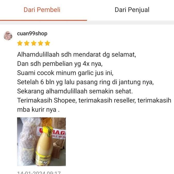 New GARLIC GOLD Jus Bawang Putih Tunggal -Super Khasiat Obati Sakit Kronis