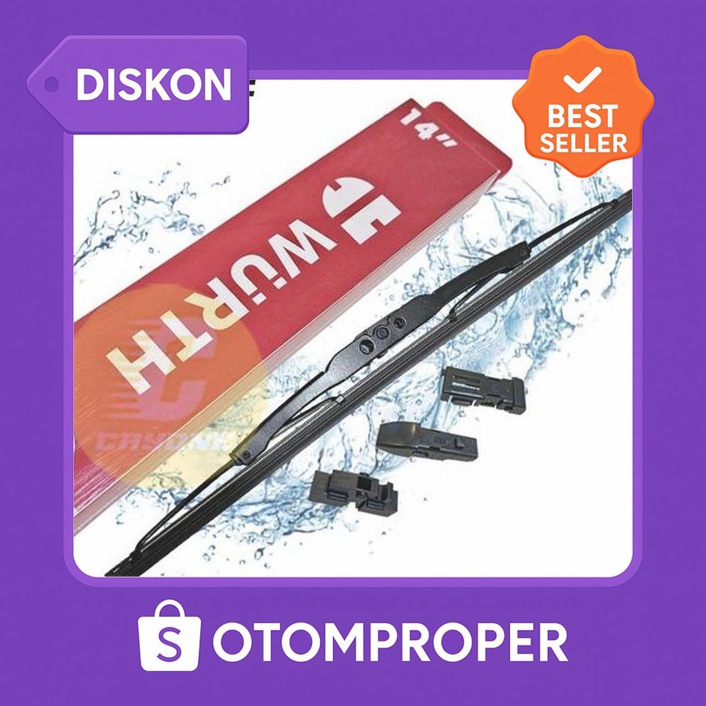 Wurth Windshield Wiper Blade Standard New 14 - 26 Inch