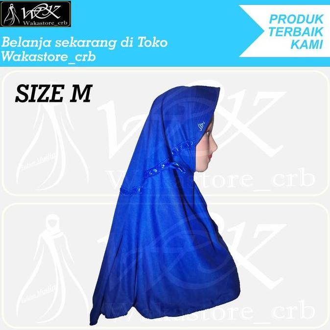 (Expert) Kerudung Hijab Sekolah Anak Warna BIRU ELEKTRIK TK SD SMP SMA DEWASA