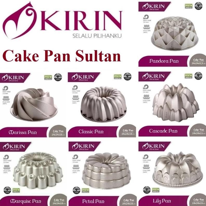Kirin Cakepan Loyang Sultan Premium Cetakan Kue Agar Dijamin Original 