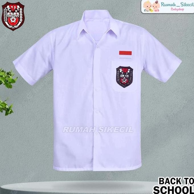 PROMO kemeja putih SD lengan pendek size 7-16 baju putih seragam sekolah SD LS