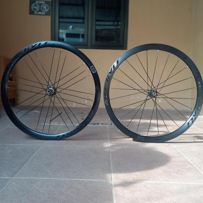 Wheelset Rujixu 700c Disc Brake 40mm G3 Spoke Alloy Hub Carbon