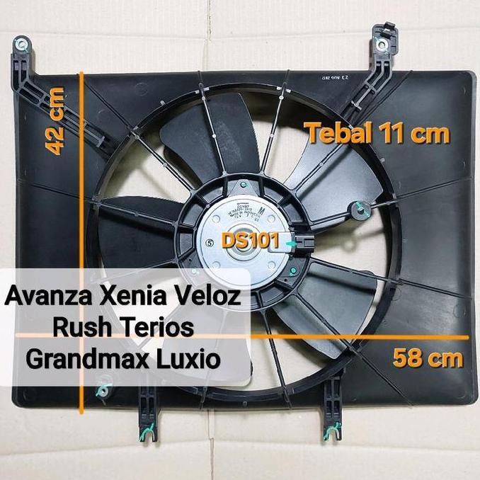 Shroud Fan extra fan kipas radiator All New avanza 1500cc  ( 2016-2021.1300cc) Grand Max xenia veloz