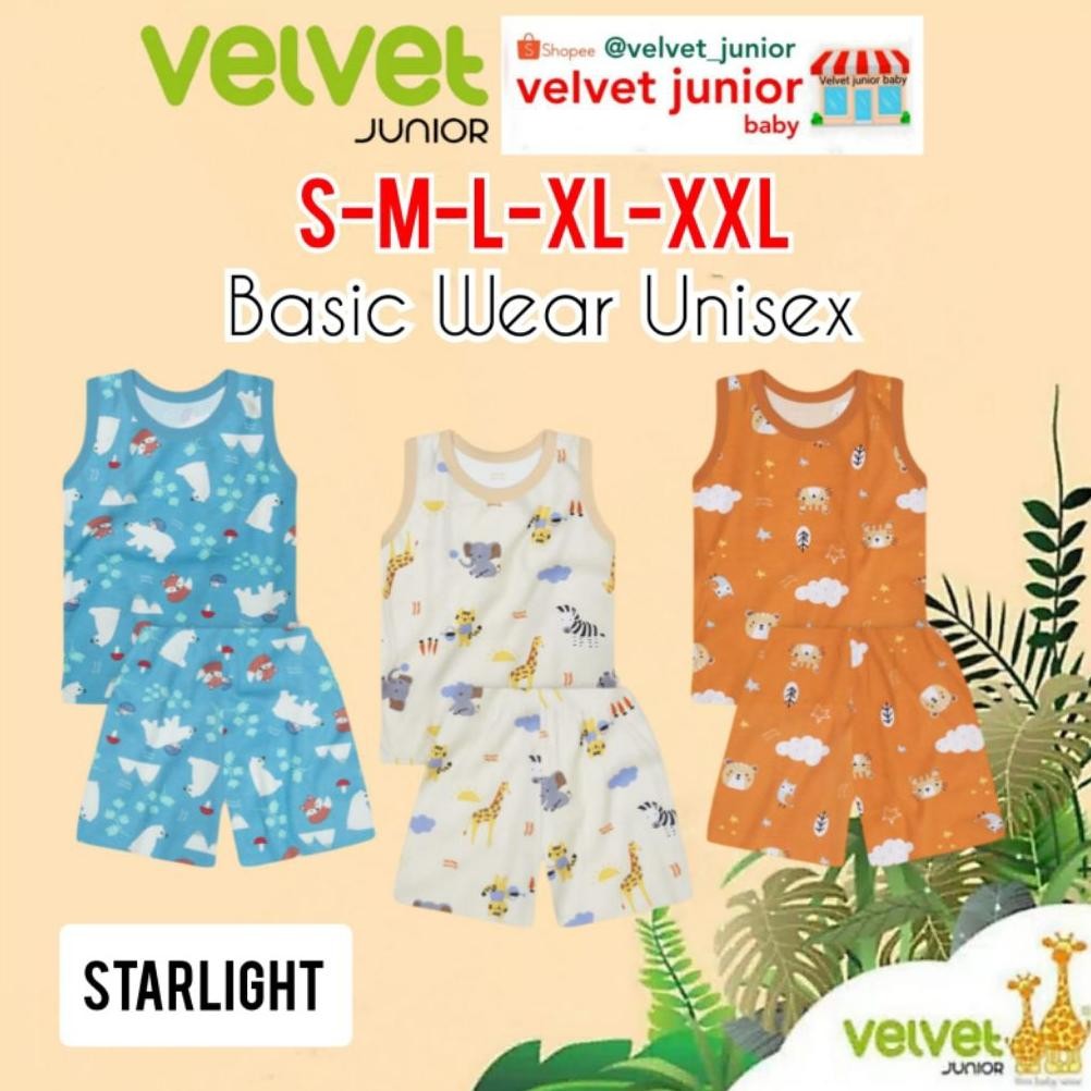 Velvet Junior Setelan Singlet (3 setel).