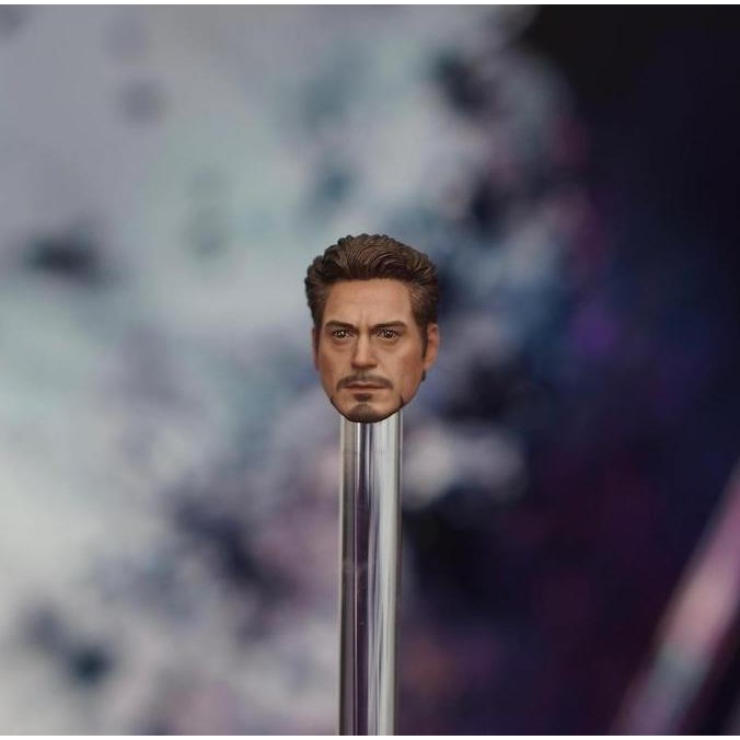 New  Manipple Studio 1/10 Scale Tony Head Sculpt for ZD Toys Iron Man