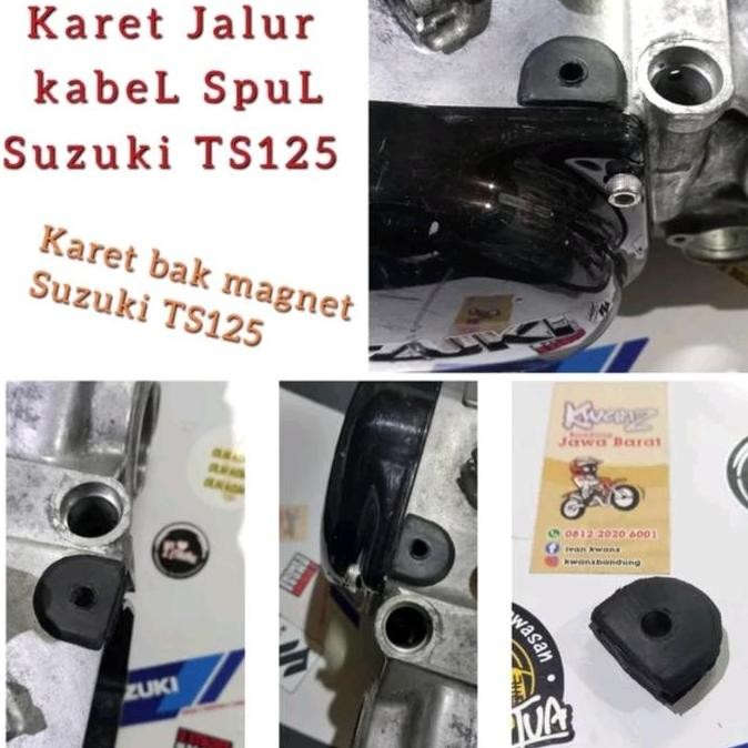 karet jalur spul pengapian Suzuki TS125 karet jalur magnet Suzuki TS125 karet jalur spul lampu Suzuk