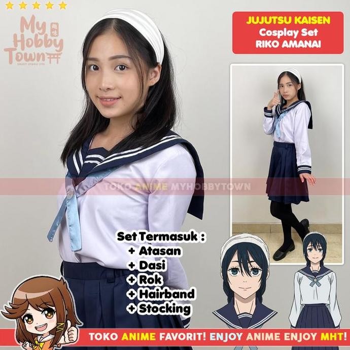 Ready  Seifuku Riko Amanai Kostum Cosplay Anime Jujutsu Kaisen