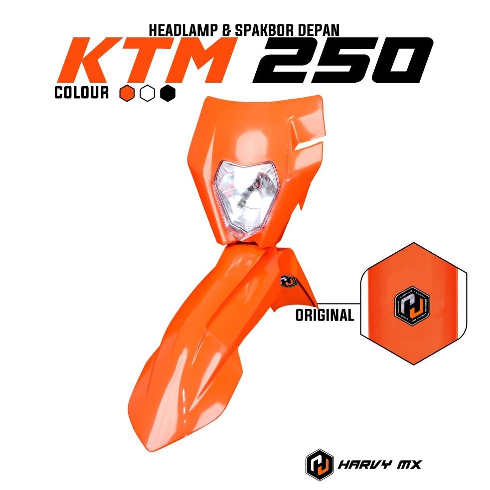 HARVYMX Spakbor Depan Headlamp Lampu Standart KTM 250