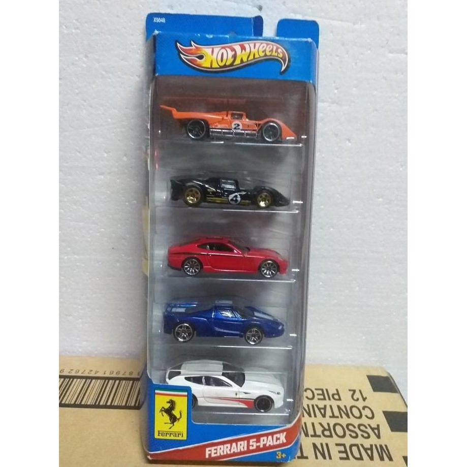 HOT WHEELS GIFT PACK 5 PCS FERRARI 330 P4 HITAM