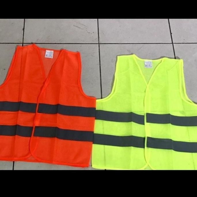 New rompi polyester gosave legion orange dan hijau/ rompi proyek