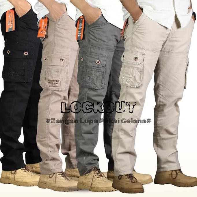 CELANA PANJANG CARGO PRIA CELANA PDL CELANA CARGO COTTON LOCKOUT PL
