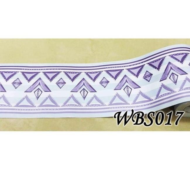 Meth Wbs017 Pule Tiangle 10 Cm Wall Border Stier 10Mx10Cm Stier Dinding Stiker Hiasan Dekorasi Ruang