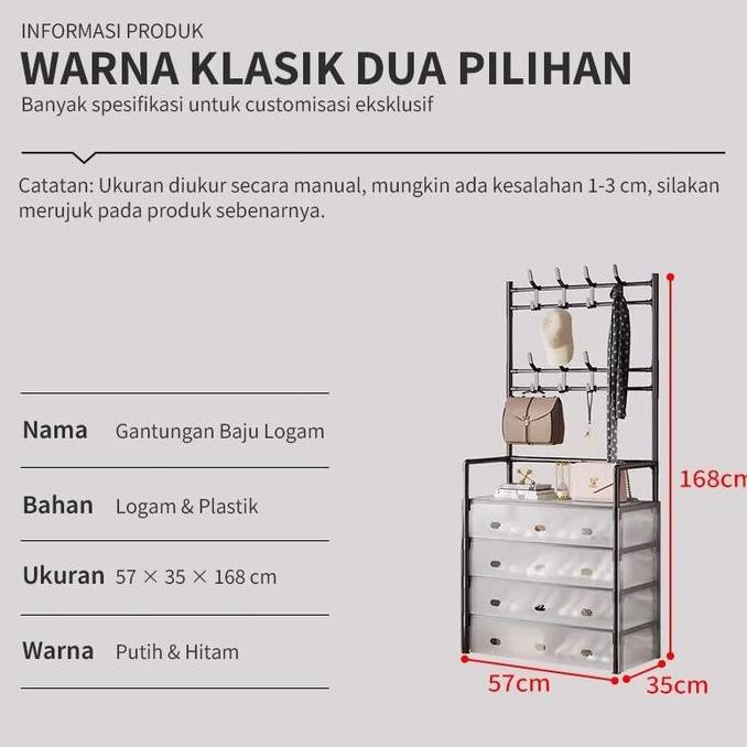 COD Rak Penyimpanan rak sepatu tertutup anti debu Pakaian Gantung Rak Sepatu Rak Sepatu Hanger Tas T