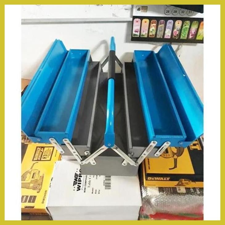 DISCOUNT HEAVY DUTY TOOL BOX TENKA SUSUN 3 KOTAK PERKAKAS BAHAN PLAT TEBAL SIAP KIRIM