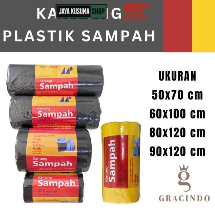 Diskon Plastik Sampah 60X100 80X120 90X120 1 Roll / Trashbag Kantong Sampah Trash Bag 60X100Cm 80X12