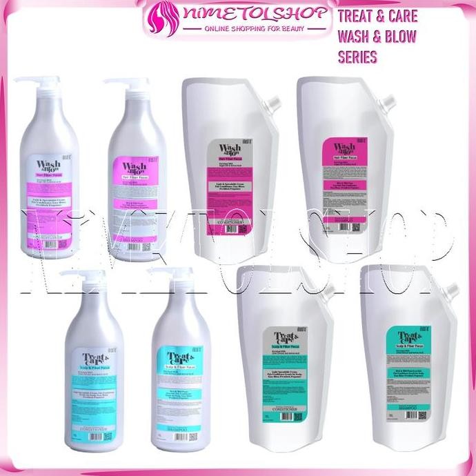 INAURA Treat Care / Wash Blow Shampoo OR Conditioner 1000ml Sampo Shampo Perawatan Rambut Rusak Kusu