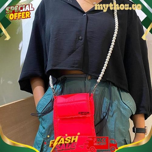 ASFOUR - Pocket Puffy PUFFY SLINGPHONE | TAS SELEMPANG HP WANITA Tas Wanita Puffy Bag Mini Puffy Sup