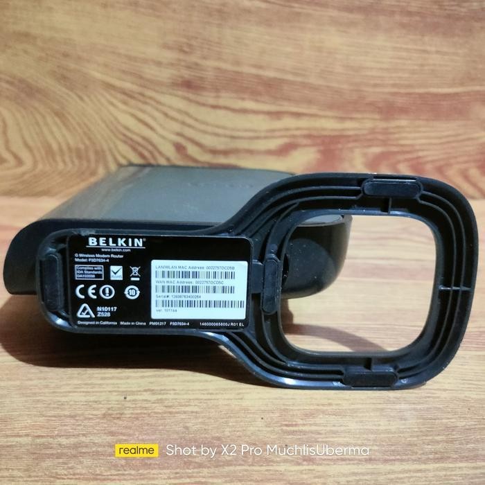 Belkin F5D7634-4 G Wireless Modem Router Limited