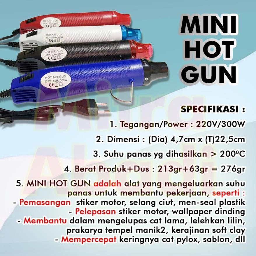 Terbaru - Mini Heat / Hot Air Gun - Alat Pemanas Portable Multifungsi ~