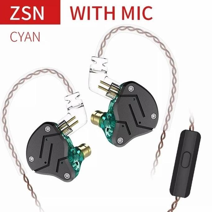 Kz Zsn Wired Noise Canceling In Ear Earphone With Mic Alt Kz Zsn Pro X