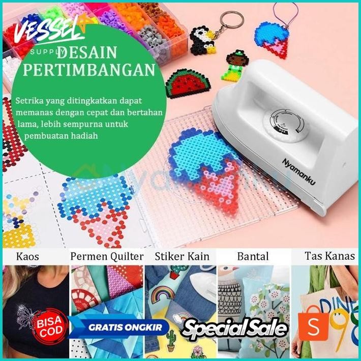 Promo Xtra Eh76 ?Ready Stock?Setrikaan Portabel Iron Setrika Lipat Setrika Mini Traveling Setrika Li