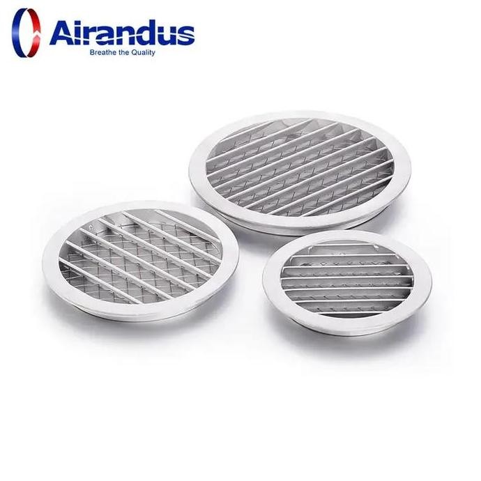 Promo Wall Air Vent 4 Inch Grille Cover Fleksibel Ducting Ventilasi Udara Untuk Rumah MInimalis Mode