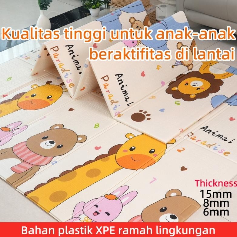 Playmat Bayi Karpet Lipat Playmat Matras Bayi 180x200cm Karpet Lipat Bayi Tikar Anak XPE Karpet Tika