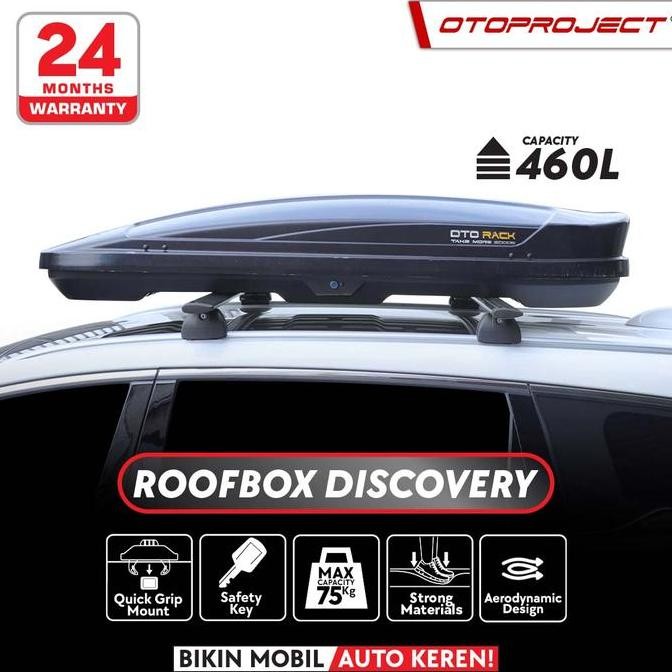 Otoproject - Roof Box Otorack Discovery Glossy Black | Box Bagasi Atas Mobil