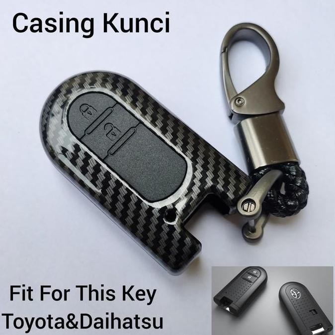 Promo Sarung Kunci Hard Case Carbon Mobil Toyota Agya 2021 COD