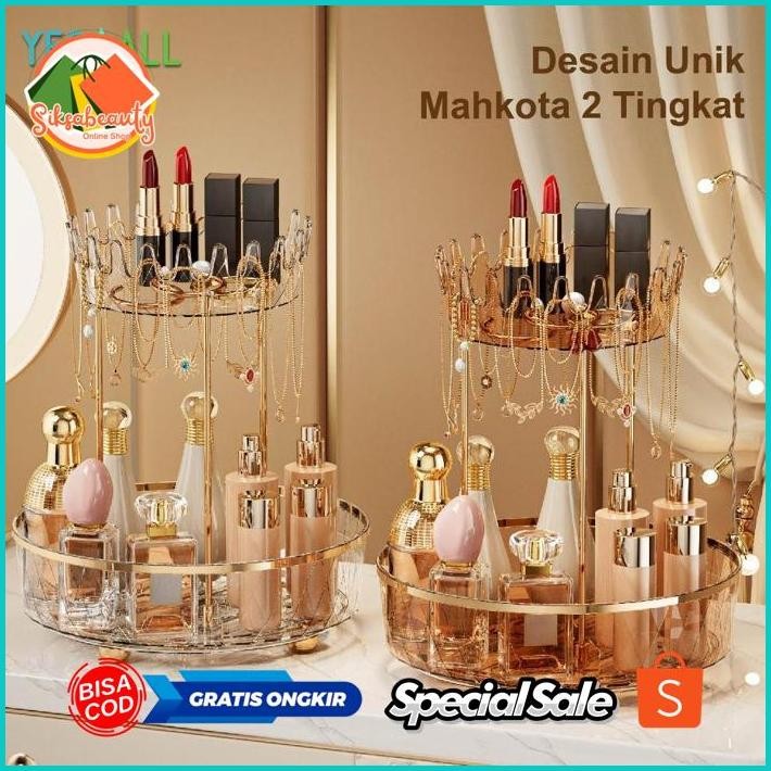 Ready Stock Ox04 Yesall Rak Kosmetik Aesthetic - Tempat Make Up / Rak Perhiasan Kalung Cincin Anting