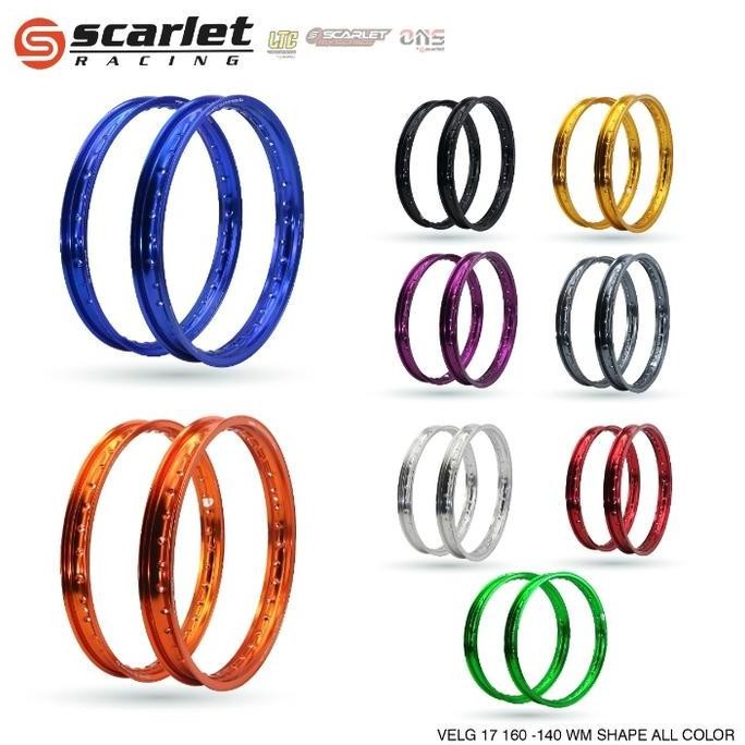paket velg jari jari scarlet ring 14. ukuran 140 & 160 ring 14