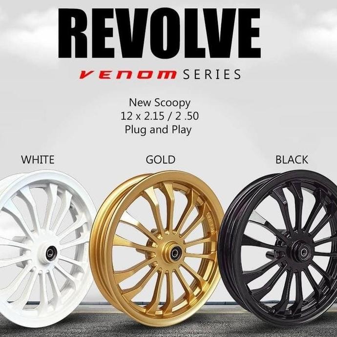 VRossi new scoopy 215 & 250 ring 12 venom series revolve velg scoopy