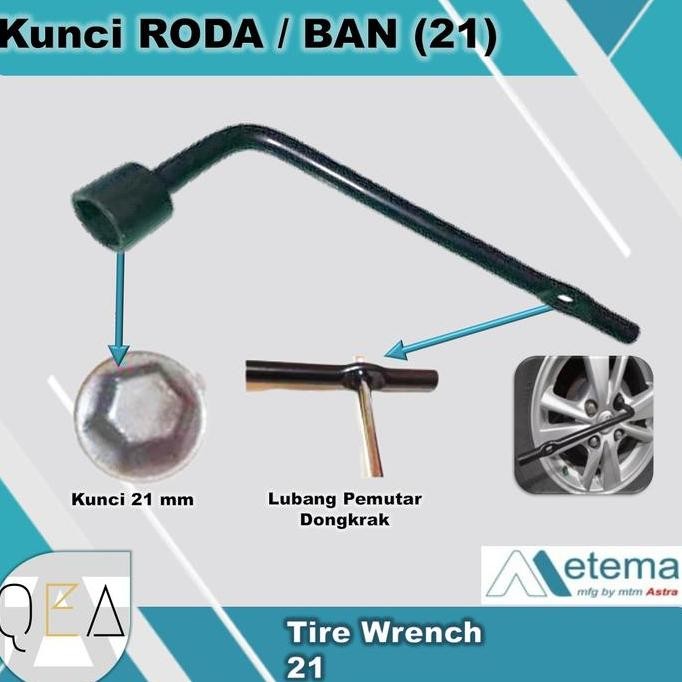 Kunci Roda Mobil / BAN Mobil 21mm Metema Original