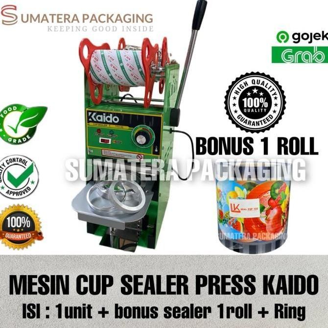 MESIN Cup Sealer KAIDO /Mesin Press cup Plastik bisa 22oz - D.95 Medan
