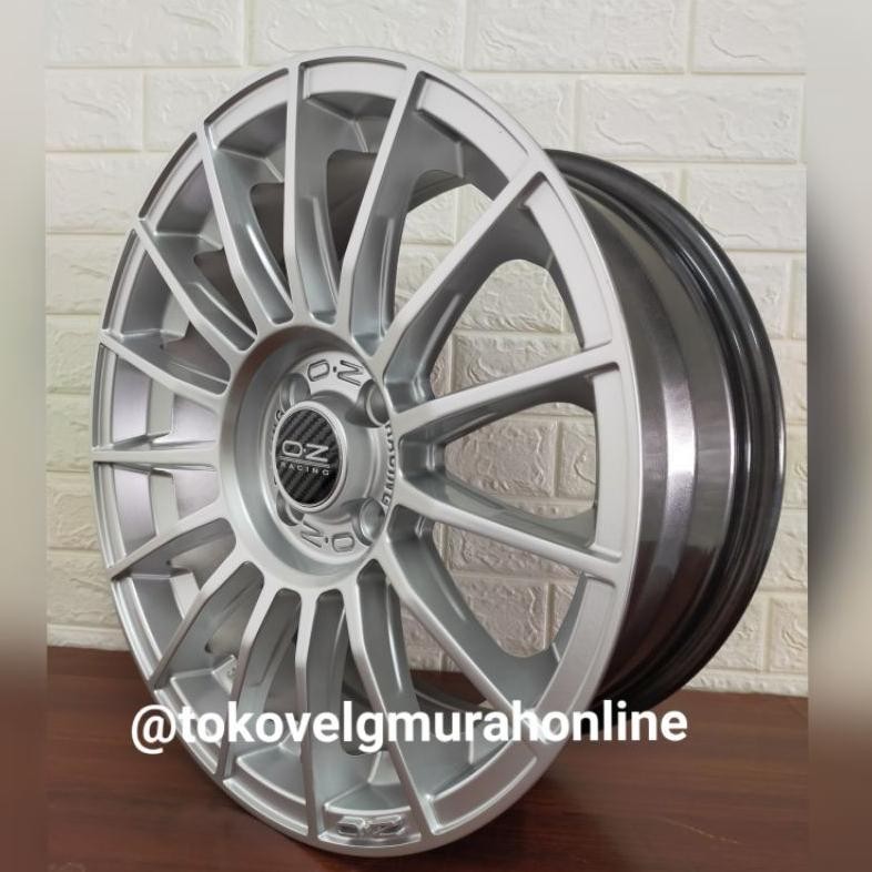 SALE  Velg mobil ring 16 lubang 4 R16 hole 4 OZ RACING superturismo LM Hyper silver jazz brio calya 