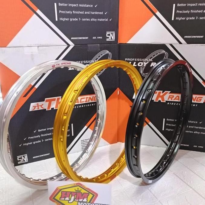 Velg TK Bright Ring 17 140 Warna Hitam / Silver / Gold - Velg TK 17