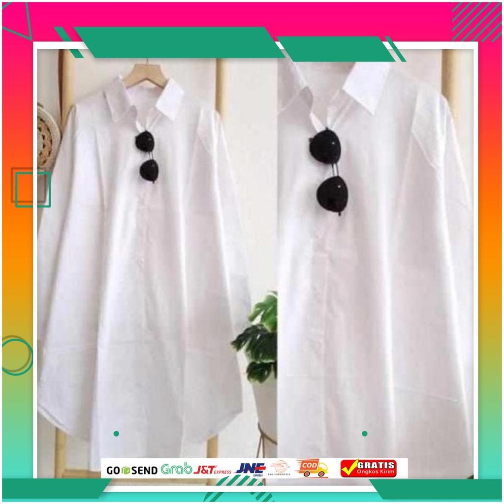 Tunik Putih Polos Oversize 070/722 Sameday