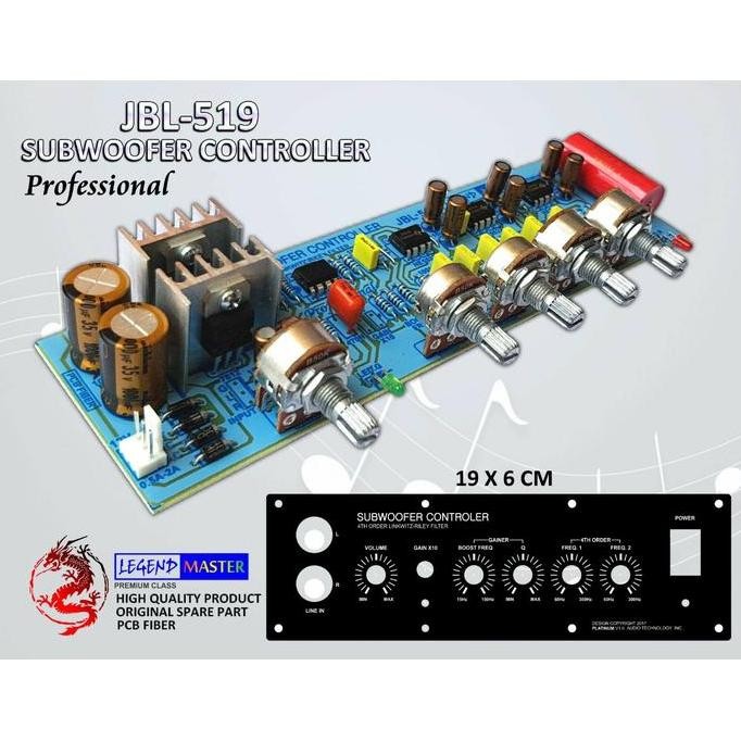 Tone Control Aktif Subwoofer Sub Controller Legend Master Jbl519 Jbl
