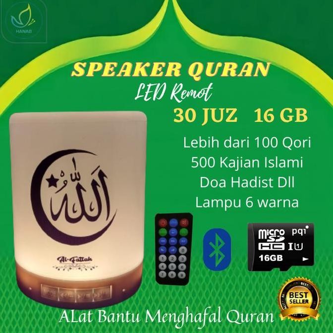 Spiker Quran Speaker Murottal Alquran Speker Murotal Led Lampu Tidur