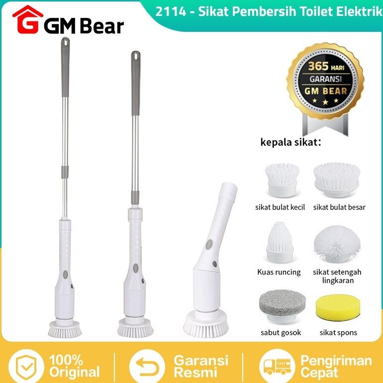 GM Bear Sikat Kamar Mandi Electric 6IN1 2114AFL - Sikat WC Elektrik Sikat Lantai Kamar Mandi Elektri