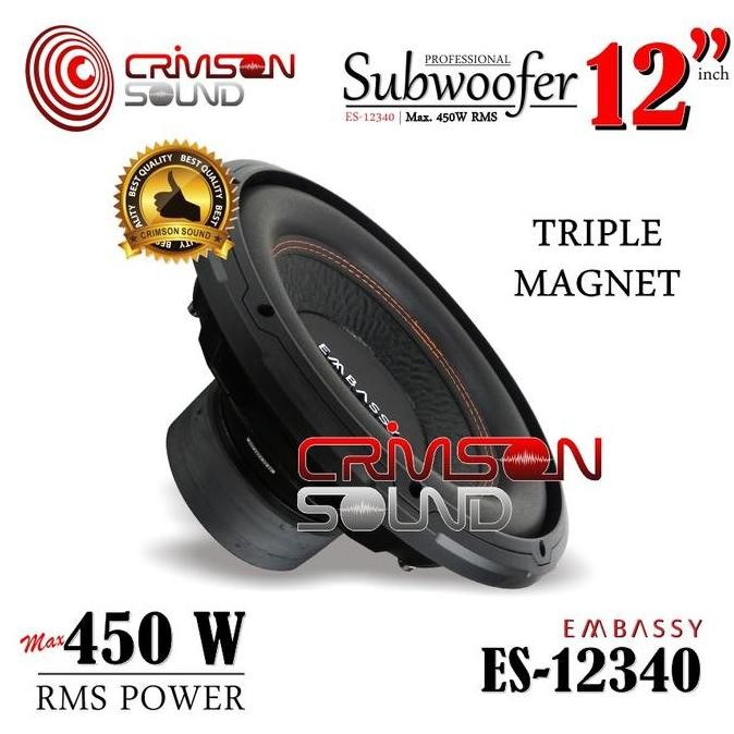 Subwoofer 12 Inch 3 Magnet Embassy Es-12340 Speakers