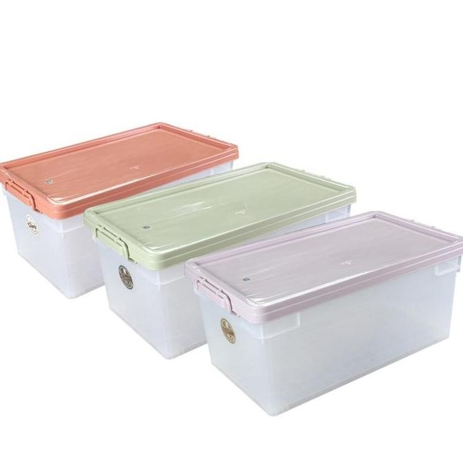 BEBAS ONGKIR - Claris 1022 Container Box Plastik Nexis 66 Liter Kotak Tutup Plastik