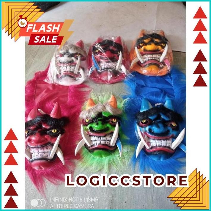 DISKOM Buta Gedrug/Topeng Gedrug Mulut Bergerak/Topeng Buto Gedrug