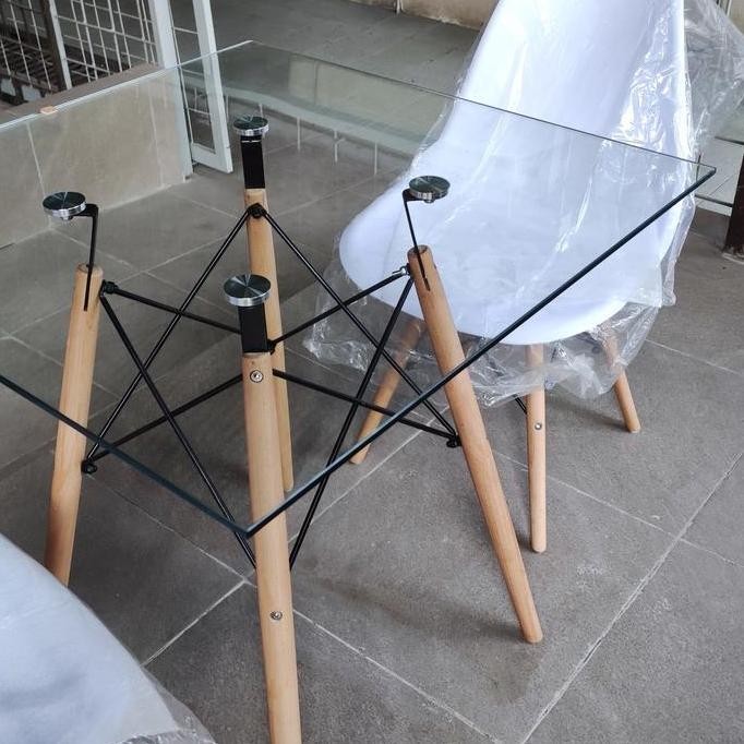 meja cafe kaca minimalis