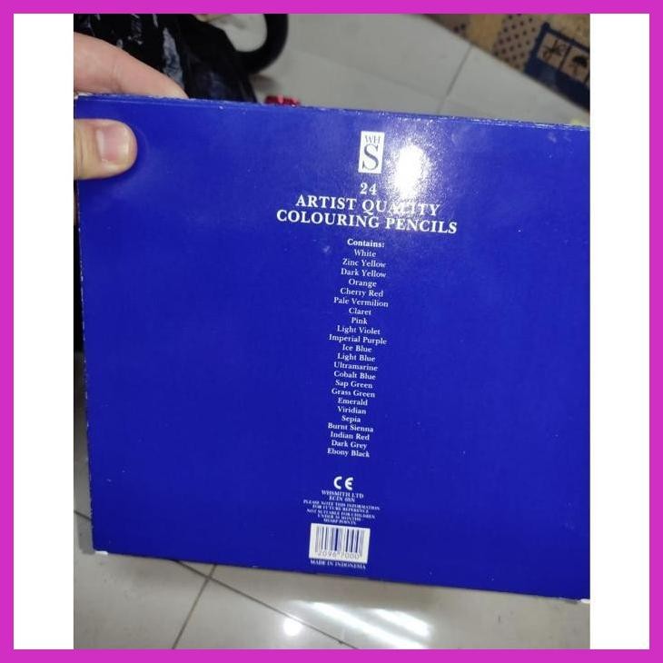 (SEKOLAH) PENSIL WARNA SISA EXPORT INGGRIS EROPA 24 WARNA WH SMITH GOOD QUALITY