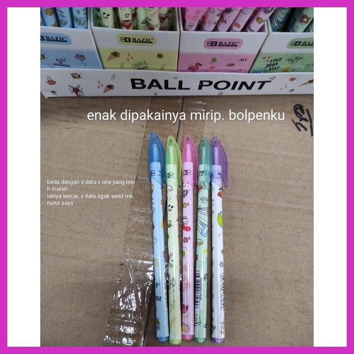 (SEKOLAH) BALLPOINT GX 2 CORAK / GX 3 POLOS WARNA  ISI 150 BH PLUS PAJANGAN BAZIC PACKING AMAN
