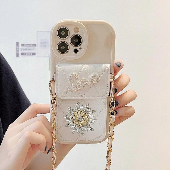 SC GC06 GC07 SOFTCASE TAS TALI RANTAI FOR REAL XM RDM Casing Hardcase Handphone Silikon Hitam Putih 