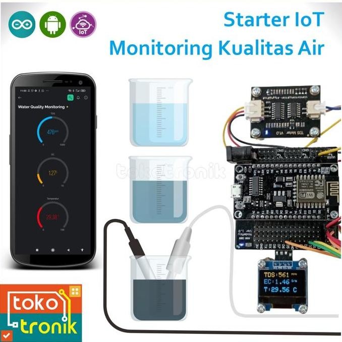 Iot Kit Monitoring Kualitas Air - Iot Water Quality Monitoring System Kualitas Terbaik Harga Termura
